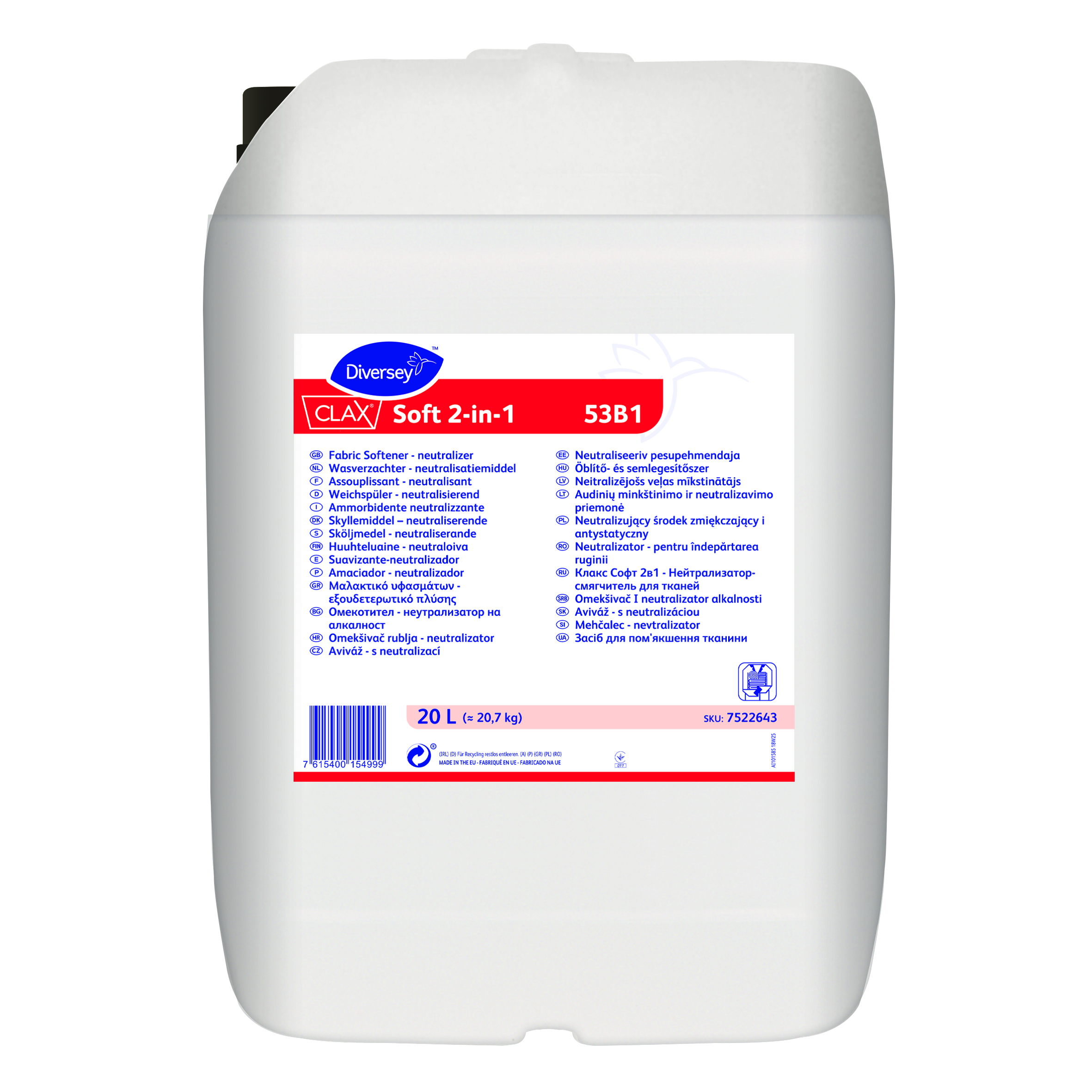 Blasam rufe clax soft 2in1 diversey 20l