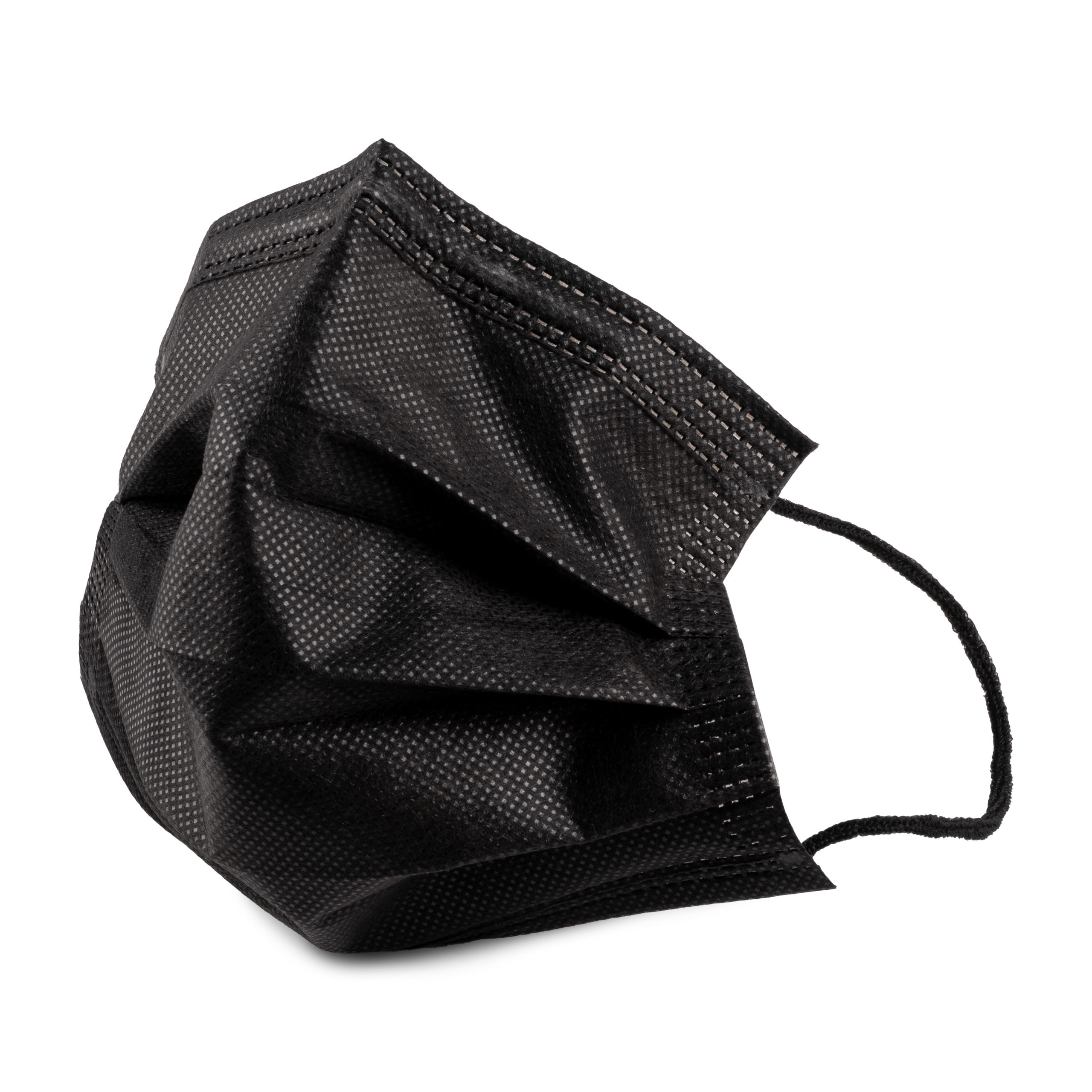 Masca medicala tip ii r - 40 buc /cu 4 straturi - culoare negru