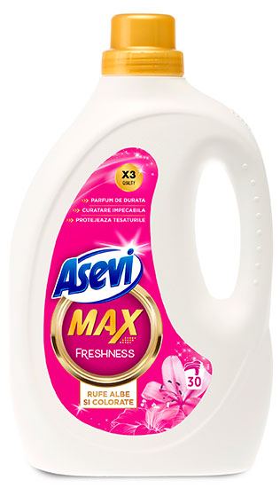 Detergent rufe Asevi MAX FRESHNESS 30 spalari Asevi imagine 2022 depozituldepapetarie.ro