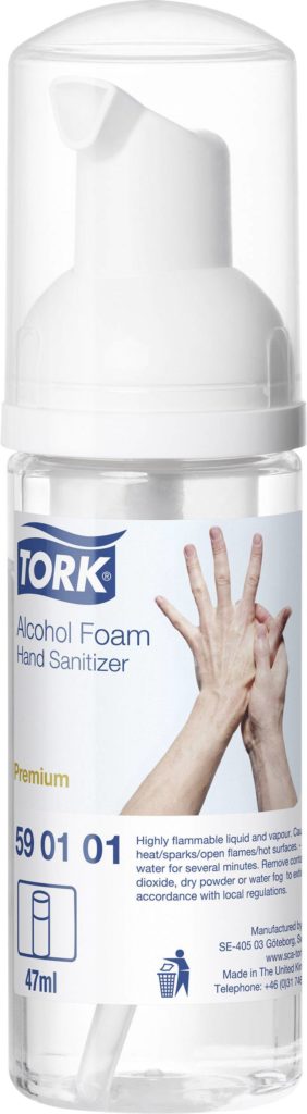Dezinfectant spuma pe baza de alcool pentru maini 47 ml tork