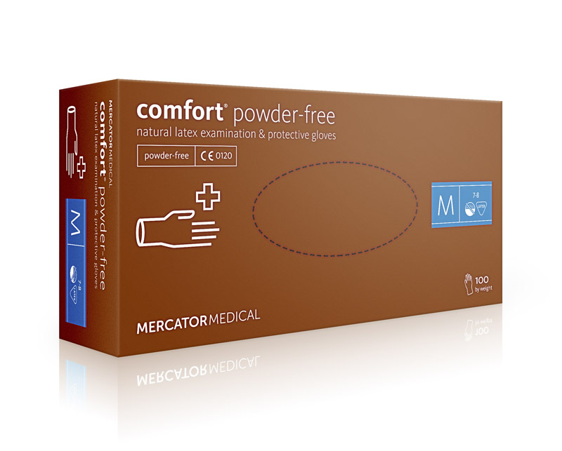 Manusi examinare Comfort Powder Free latex nepudrat set 100buc/cutie albe sanito.ro imagine 2022 caserolepolistiren.ro