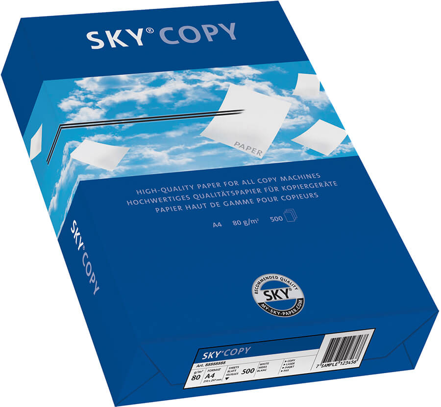 Hartie premium pentru copiator A4 80 g/mp 500 coli/top SKY Copy sanito.ro